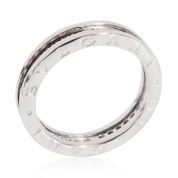 118371 av BVLGARI Bzero1 Diamond Ring in 18K White Gold 045 CTW