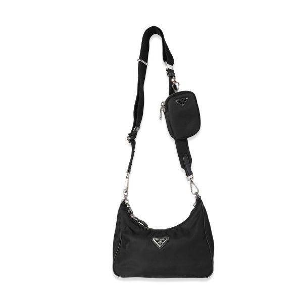 118427 fv Prada Black Re Nylon Re Edition 2005 Bag