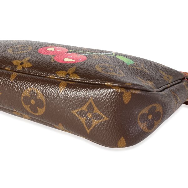 118453 clasp Louis Vuitton x Takashi Murakami Monogram Canvas Cerises Pochette Accessoires