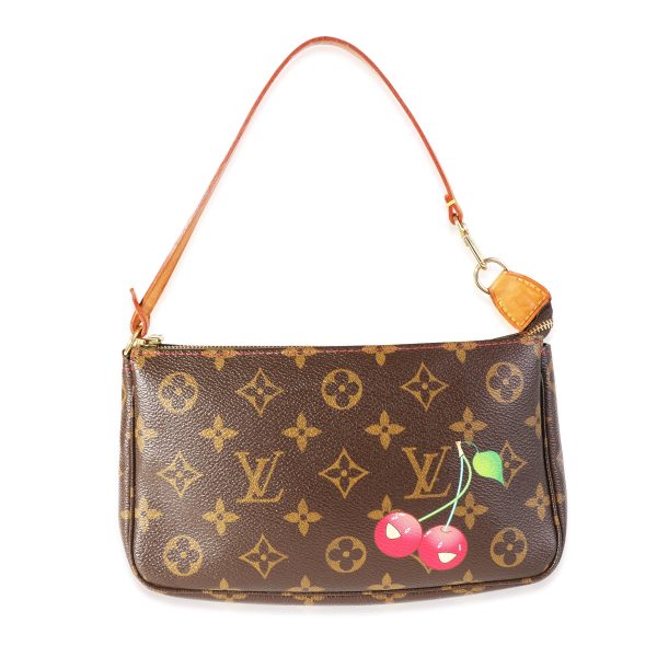 118453 fv Louis Vuitton x Takashi Murakami Monogram Canvas Cerises Pochette Accessoires