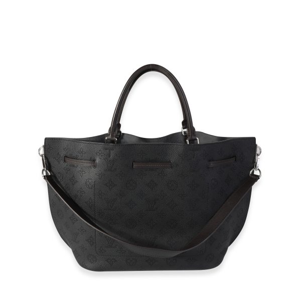 118458 pv Louis Vuitton Black Mahina Leather Girolata Bag