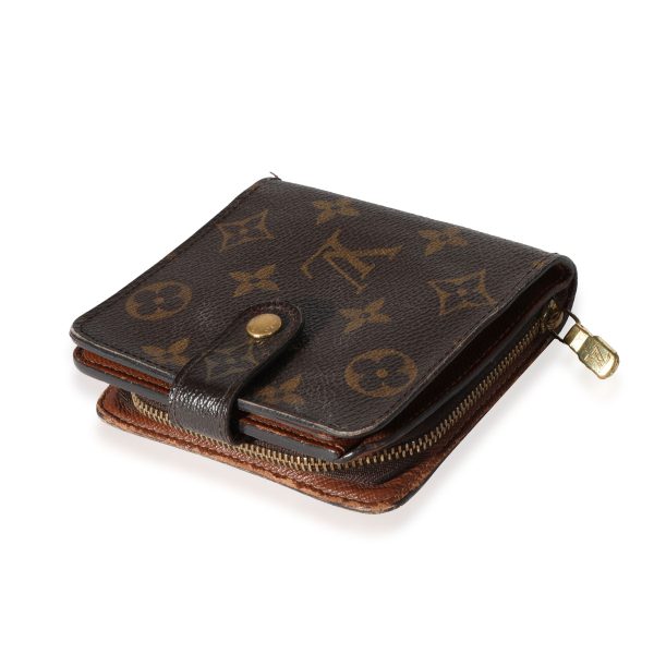 118476 clasp Louis Vuitton Monogram Canvas Compact Wallet