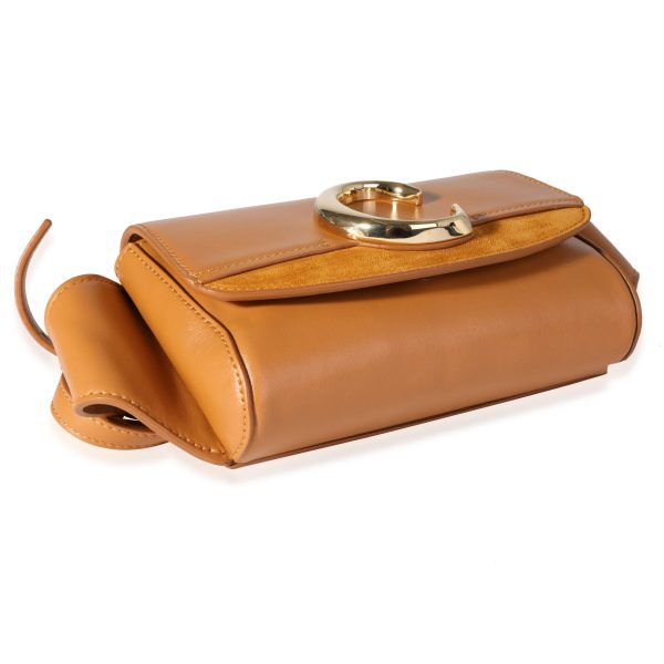 118485 clasp 2d024b61 bf8e 403b 80e7 dc93297eca61 Chloe Tan Leather Suede C Belt Bag