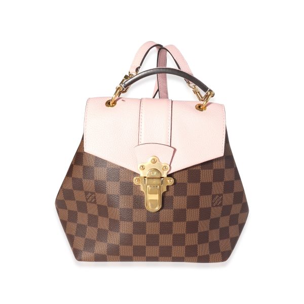 118501 fv Louis Vuitton Damier Ebene Magnolia Calfskin Clapton Backpack