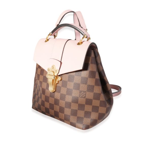 118501 sv 2220ec2d fabd 4abe 955e 5a4072594f45 Louis Vuitton Damier Ebene Magnolia Calfskin Clapton Backpack