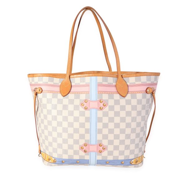 118505 pv Louis Vuitton Damier Azur Summer Trunks Neverfull MM