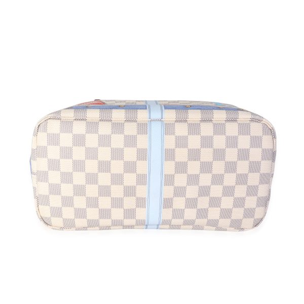 118505 stamp Louis Vuitton Damier Azur Summer Trunks Neverfull MM