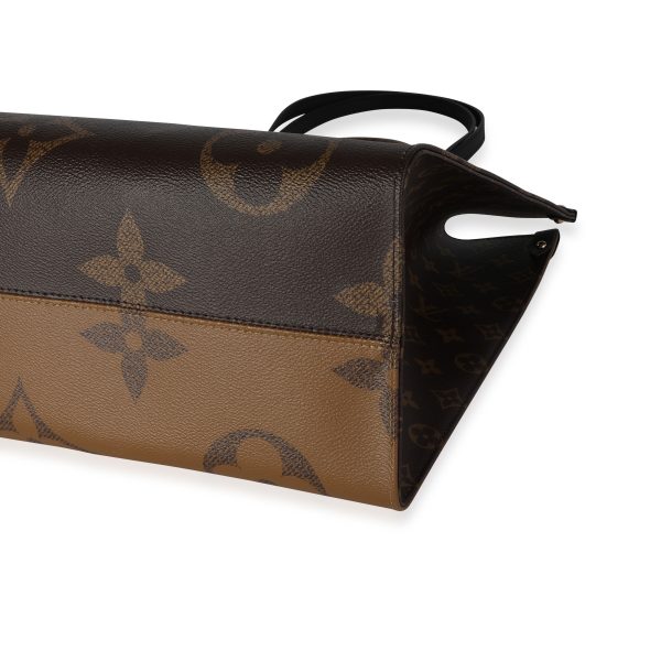 118541 box 9614dc5c 884b 4d9a 9917 6d8bf68cd503 Louis Vuitton Brown Monogram Monogram Reverse Canvas Onthego GM