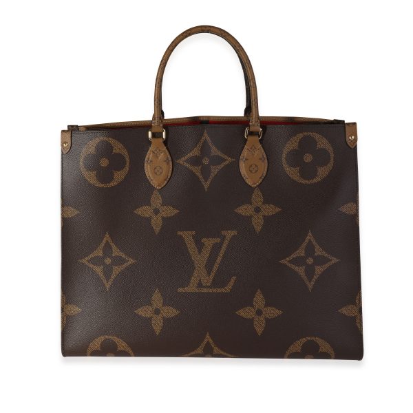 118541 fv 95fd2bdf b83e 488e 869d 41f246d6861d Louis Vuitton Brown Monogram Monogram Reverse Canvas Onthego GM