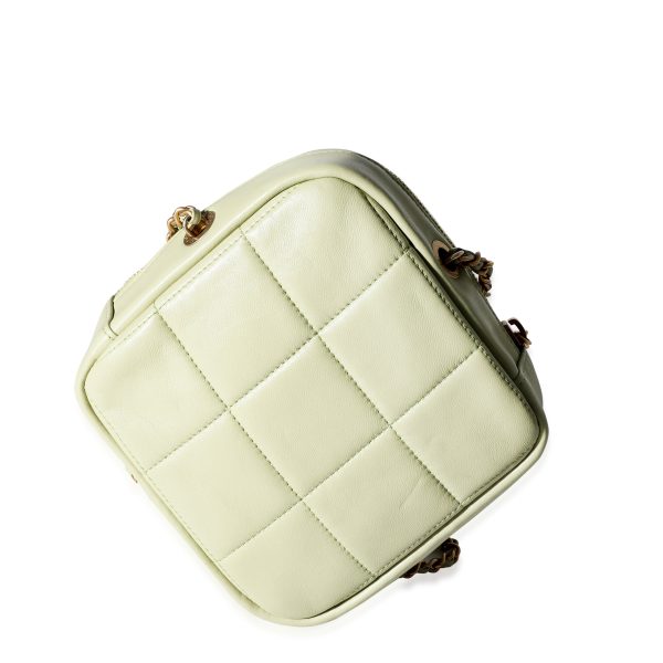 118561 sv 18cee352 2ea6 43bd aa22 41a508fc3e11 Chanel Sage Quilted Lambskin Diamond CC Crossbody Bag