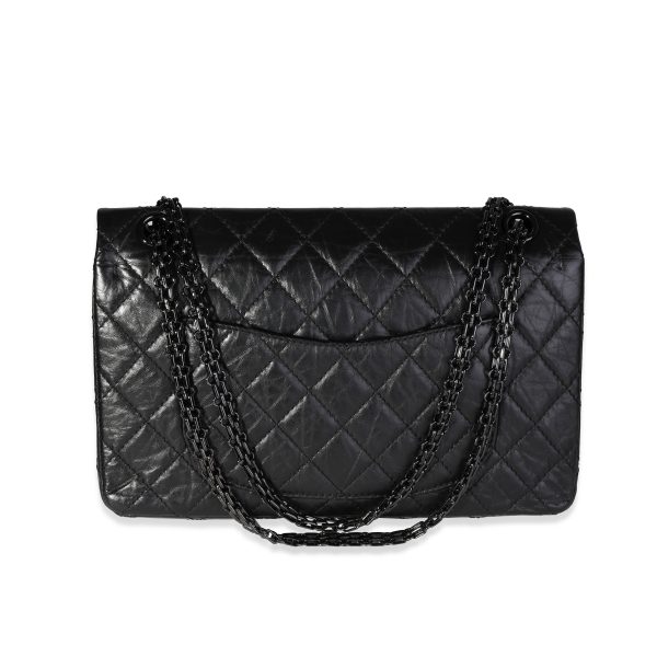 118564 pv 0abfd7b1 e1b7 4944 a6f8 e3891647b26f Chanel So Black Quilted Calfskin Reissue 255 226 Double Flap Bag