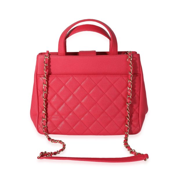 118577 pv Chanel Red Caviar Quilted Small Business Affinity Shopping Bag