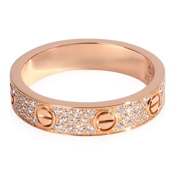 Cartier Cartier LOVE Diamond Wedding Band in 18k Rose Gold 031 CTW