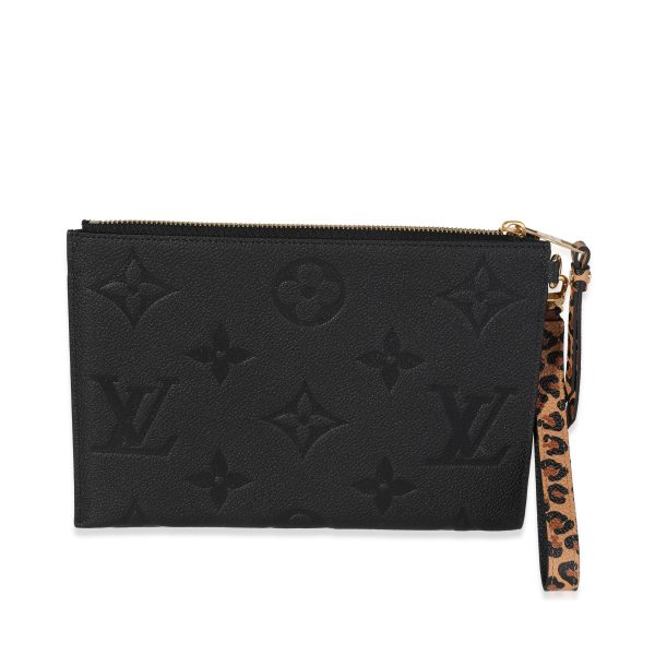 118602 pv Louis Vuitton Black Monogram Empreinte Wild at Heart Melanie Pochette