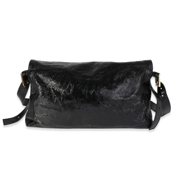 118611 pv 5239a529 ac21 4a62 95b0 8c5ec43395bf Fendi Black Patent Leather Convertible Baguette