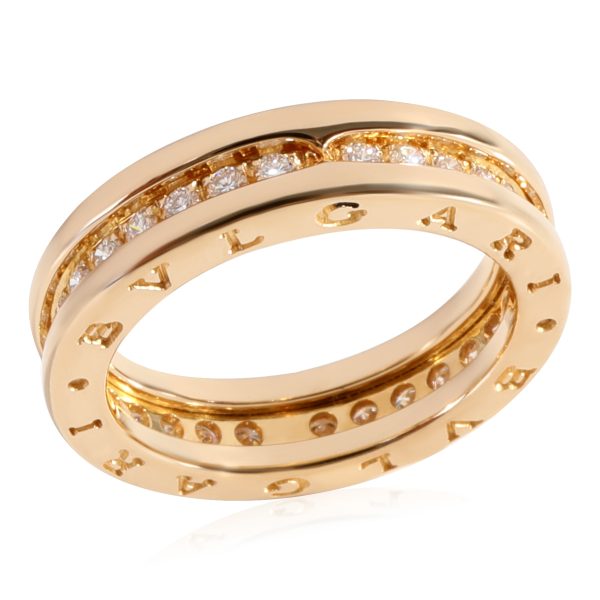 118616 bv BVLGARI BZero1 Diamond Ring in 18k Yellow Gold 045 CTW