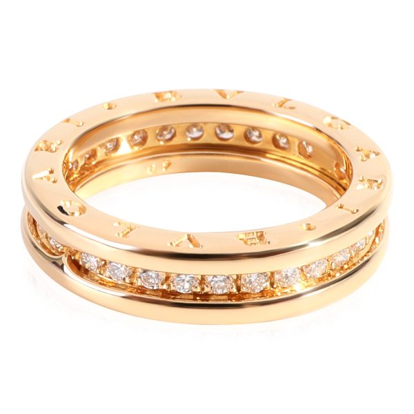 118616 sv BVLGARI BZero1 Diamond Ring in 18k Yellow Gold 045 CTW