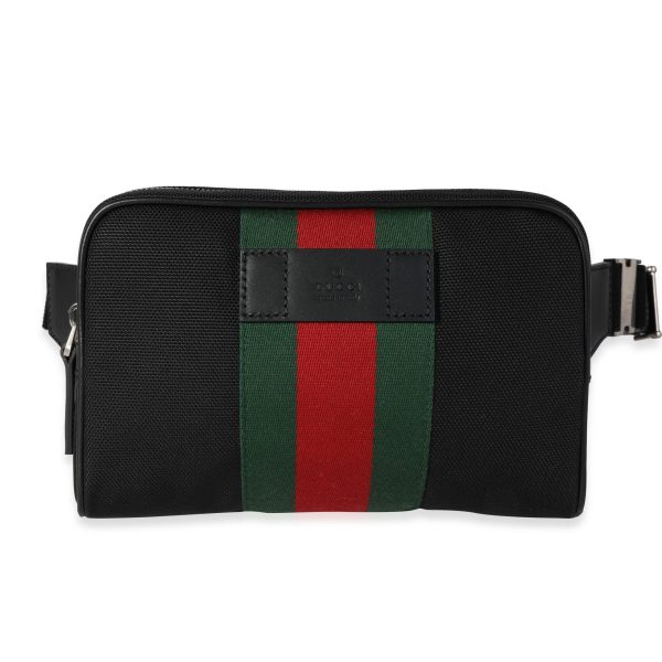 118714 bv 6451e1d7 1c4e 4140 b50c 95be4ef3bbc4 Gucci Black Techno Web Belt Bag