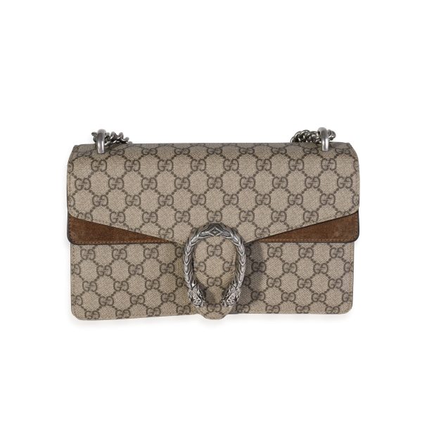 118719 fv Gucci Brown GG Supreme Small Dionysus Bag