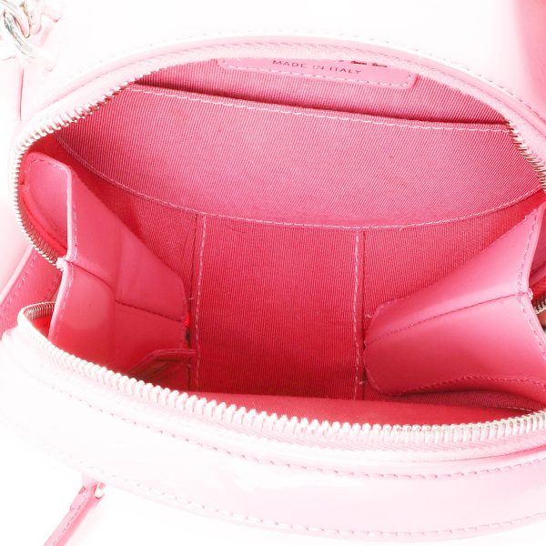 118741 ad1 Chanel Pink Patent Leather Round As Earth Crossbody