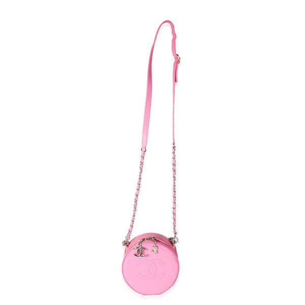 118741 bv Chanel Pink Patent Leather Round As Earth Crossbody