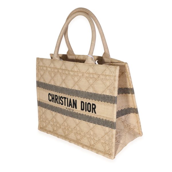 118797 sv Dior Natural Raffia Medium Book Tote