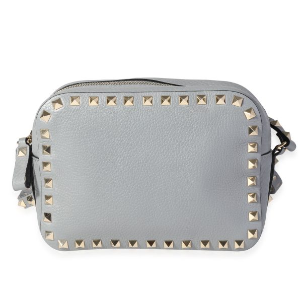 118810 fv 31a38cef 651a 4960 9dd2 9c6aa2442f67 Valentino Light Grey Grained Calfskin Rockstud Camera Bag