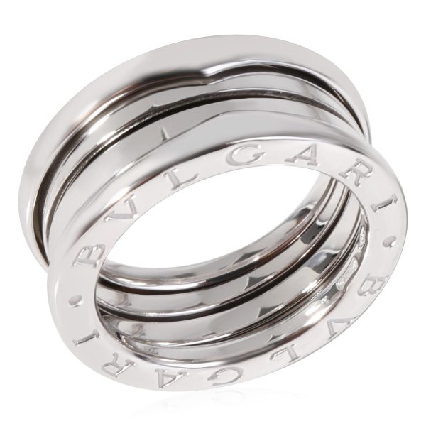 118857 av BVLGARI Bzero1 3 Spiral Ring in 18k White Gold