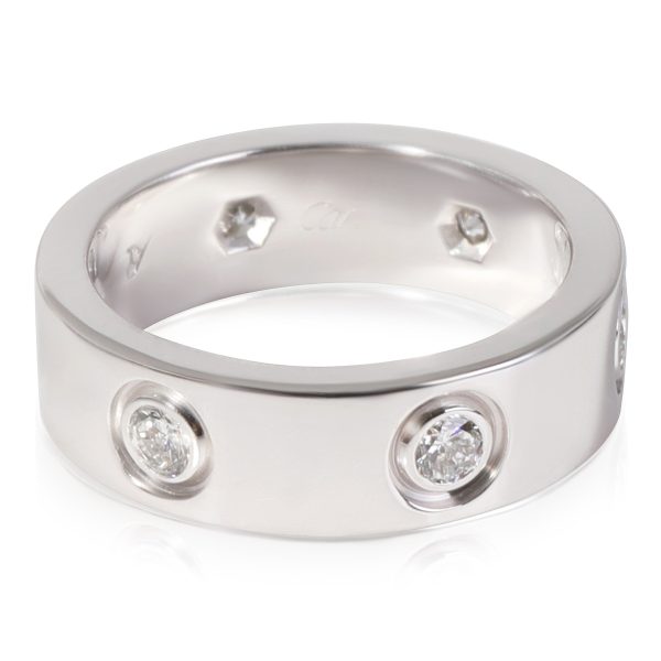 Rings Cartier Love Diamond Ring in 18k White Gold 046 CTW