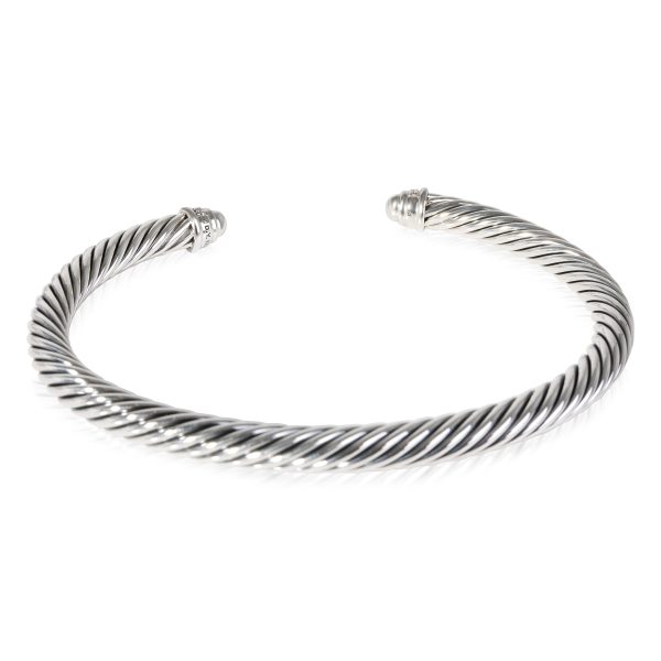 118869 pv 2fa7bdf1 10fe 458c 84b7 ebb8b0c260d9 David Yurman Cable Classic Diamond Bracelet in Sterling Silver 007 CTW