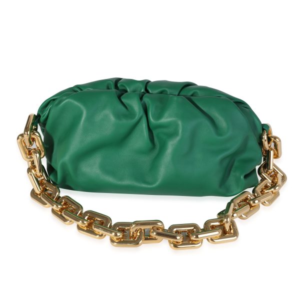 118884 pv f743abab 1f9a 4ac8 a2ae 590a2919a871 Bottega Veneta Racing Green Lambskin Chain Pouch