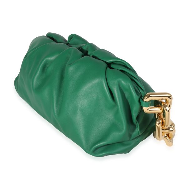 118884 sv 19221eb4 a7e1 42c6 994c e18188a60f7d Bottega Veneta Racing Green Lambskin Chain Pouch