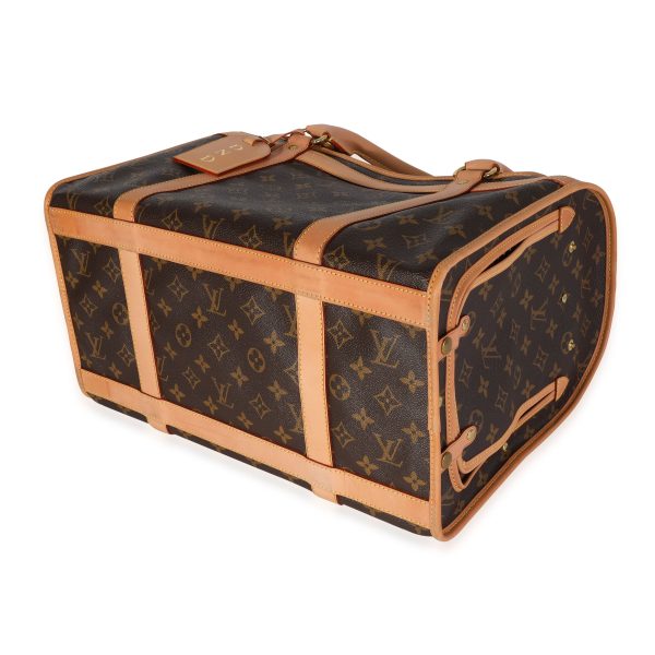 119001 clasp Louis Vuitton Monogram Canvas Dog Carrier 40