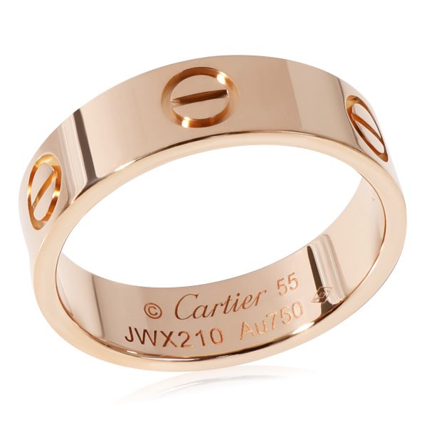 Ring Rose Gold Cartier Love Ring in 18K Rose Gold