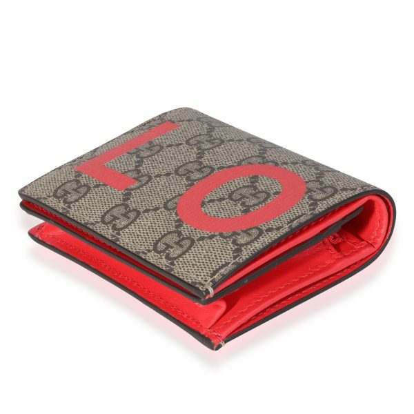 119085 clasp Gucci GG Supreme Valentines Day Card Holder