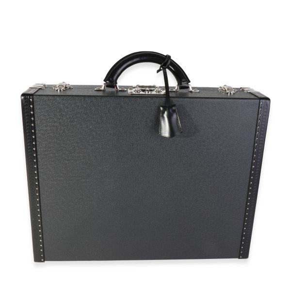 119230 fv Louis Vuitton Black Taiga Leather President Briefcase