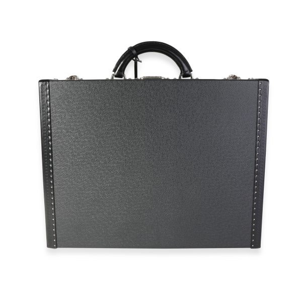 119230 pv Louis Vuitton Black Taiga Leather President Briefcase