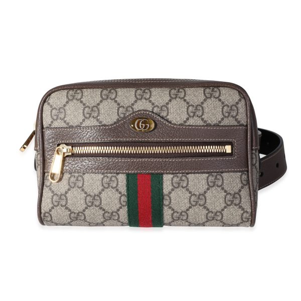 119294 fv 5edabadb 1d47 4f25 b5ff ec7566304cbb Gucci Brown GG Supreme Ophidia Small Belt Bag 7530