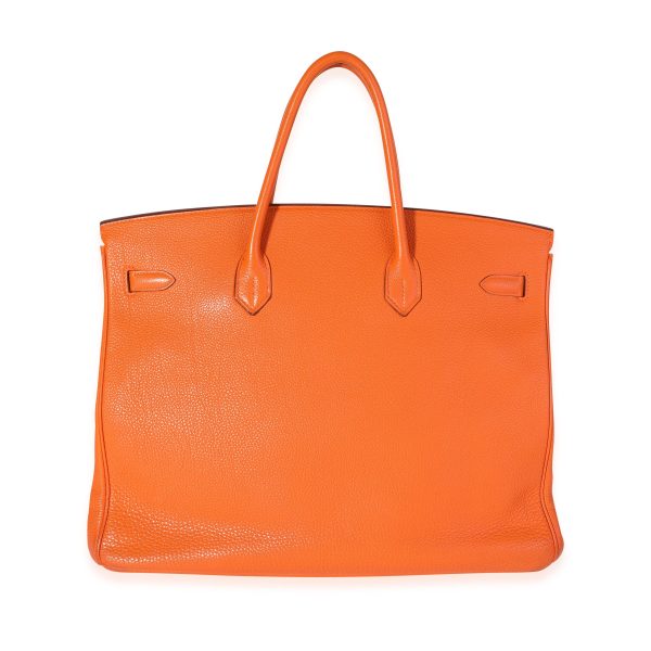 119361 pv e9cccbe9 ac20 4e5a 9b40 49182e6e73c2 Hermès Orange Togo Birkin 40 PHW