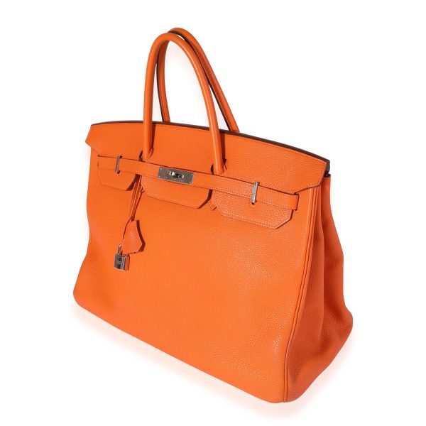 119361 sv 92869500 c2cc 467c b505 39da0b507397 Hermès Orange Togo Birkin 40 PHW