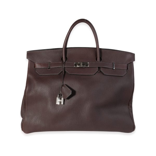 119363 fv 4c55a537 df36 449d bceb 7701cc7b0b4f Herm√®s Chocolat Fjord Birkin 50 PHW