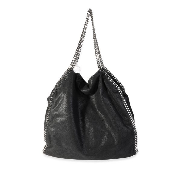 119424 fv 66162f57 bd4c 438e 952e 2db307516679 Stella McCartney Black Shaggy Deer Falabella Tote