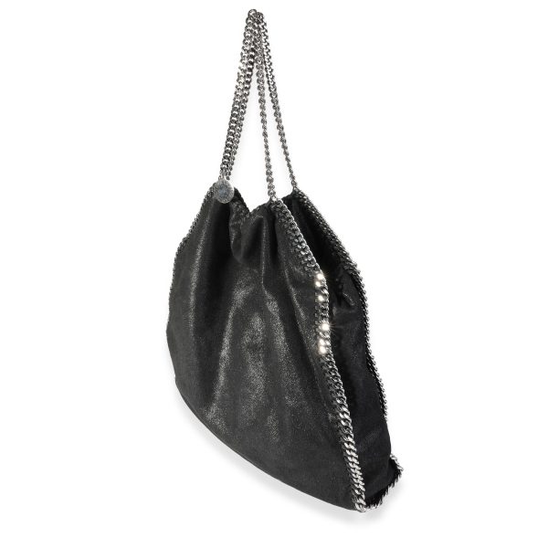 119424 sv 00baa1f9 e201 4fb3 8779 ff55ffd7d31e Stella McCartney Black Shaggy Deer Falabella Tote