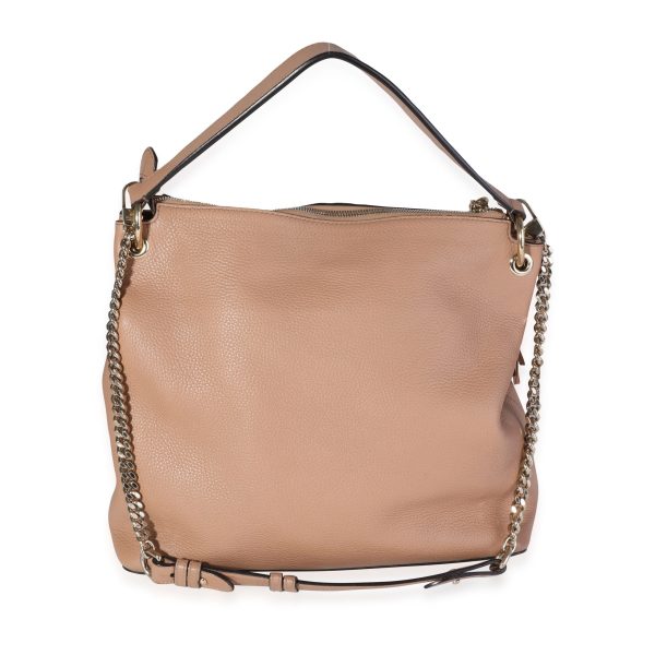 119500 pv Gucci Tan Pebbled Leather Soho Hobo Bag