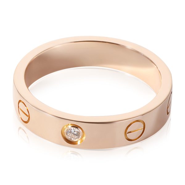 Rings Cartier Love Diamond Wedding Band in 18k Rose Gold 002 CTW