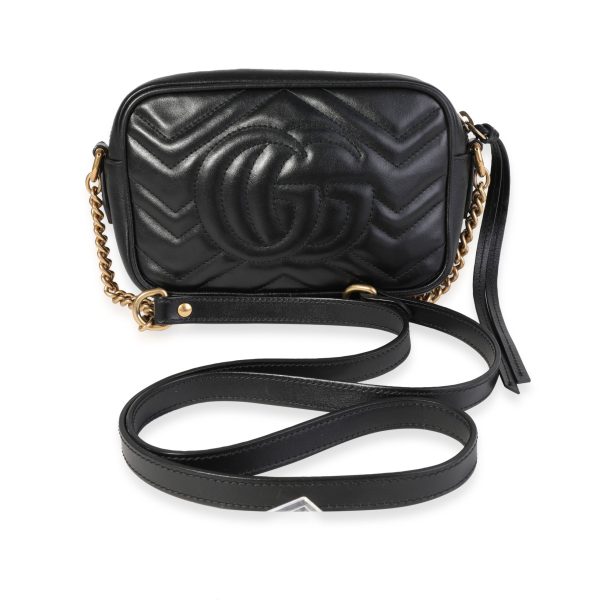 119643 pv Gucci Calfskin Matelass√© Mini GG Marmont Chain Shoulder Bag