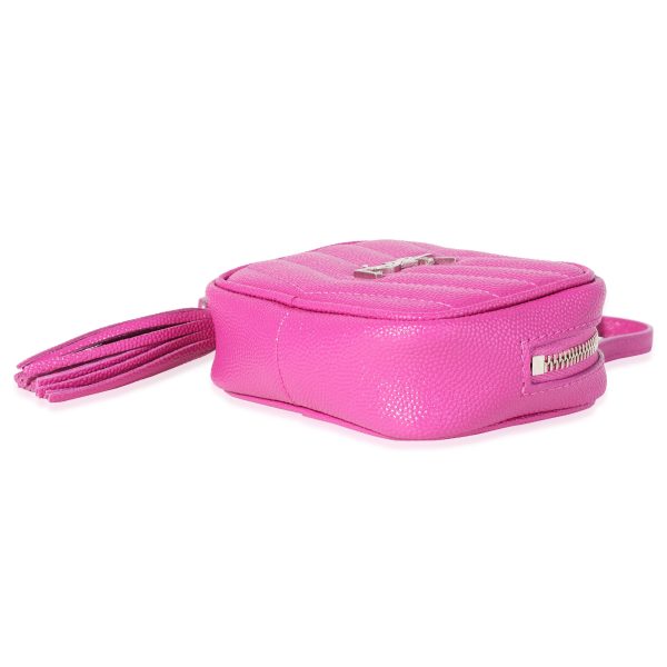 119666 box 9f8e8d92 b5ae 4158 9540 f468aac0ac77 Saint Laurent Pink Baby Grain De Poudre Camera Bag