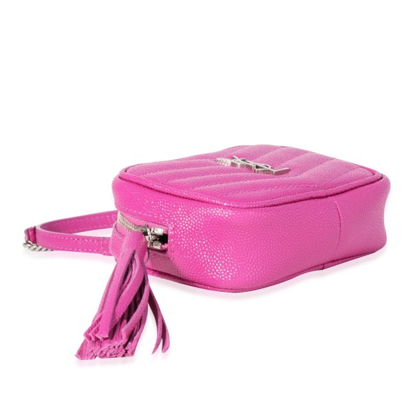 119666 clasp a2e45ef5 5a2d 4007 a87a 9abe807d79f8 Saint Laurent Pink Baby Grain De Poudre Camera Bag