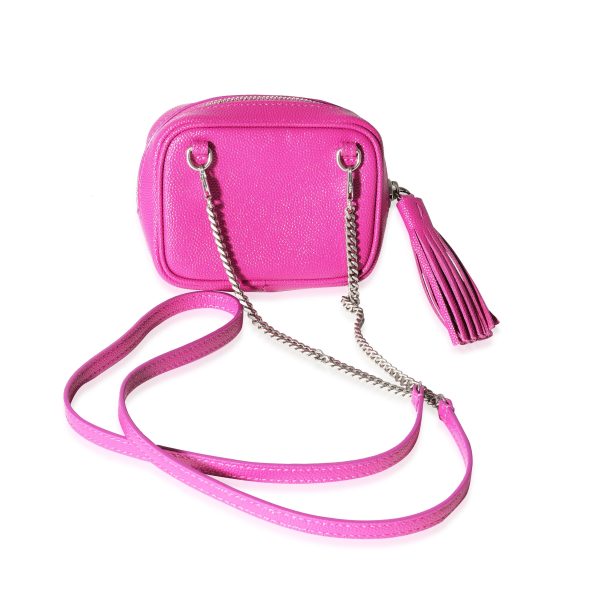 119666 pv 7b38514a cd83 4f1b bc10 7ce5af34f385 Saint Laurent Pink Baby Grain De Poudre Camera Bag