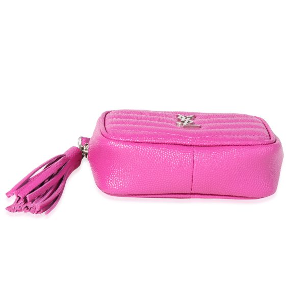 119666 stamp 38226ca4 00b4 40ae b588 83235c3c50b7 Saint Laurent Pink Baby Grain De Poudre Camera Bag